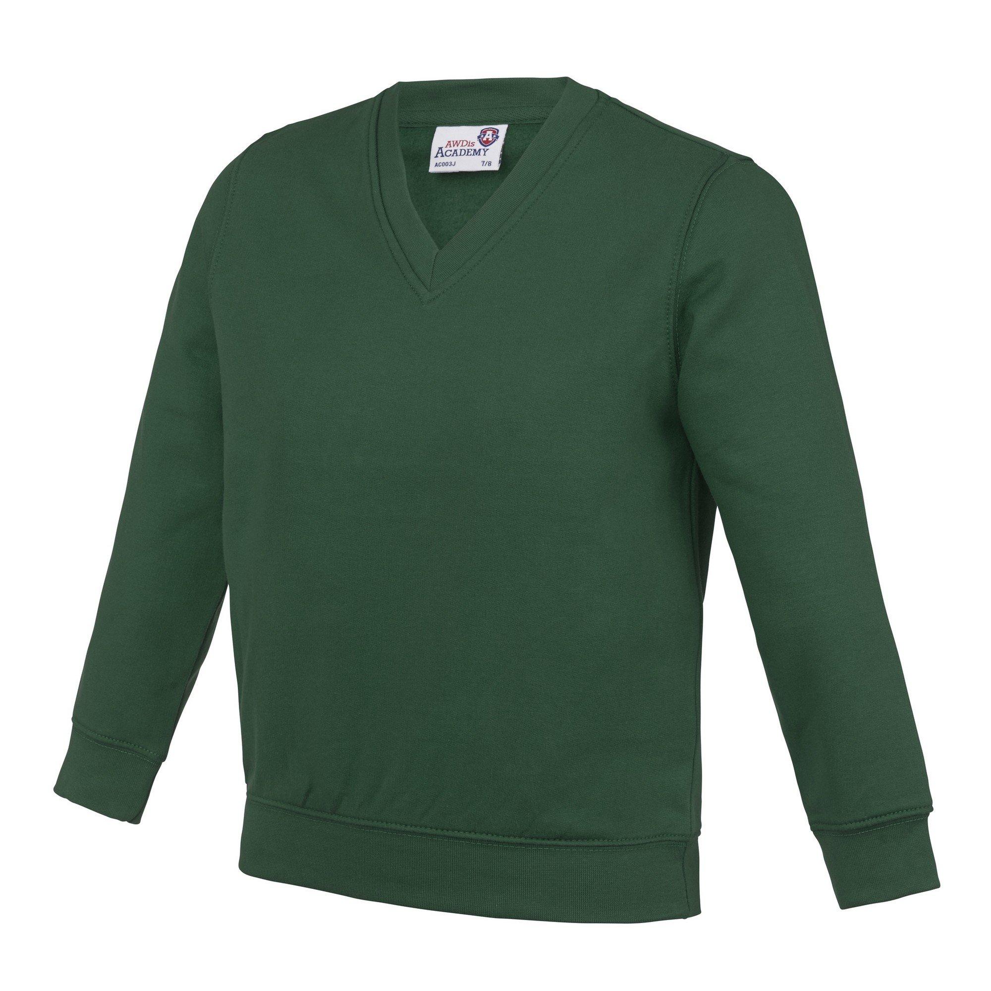 Image of Academy Junior Mit V-ausschnitt Schule Jumpersweatshirt Mädchen Grün 140