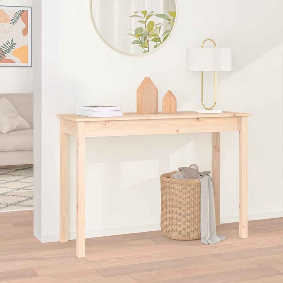 VidaXL Table console bois de pin  