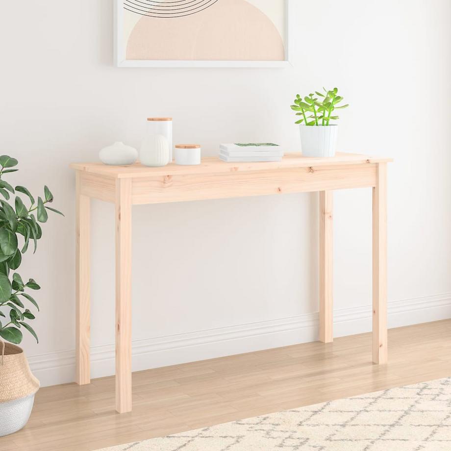 VidaXL Table console bois de pin  