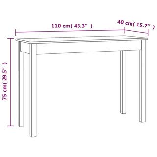 VidaXL Konsolentisch holz  