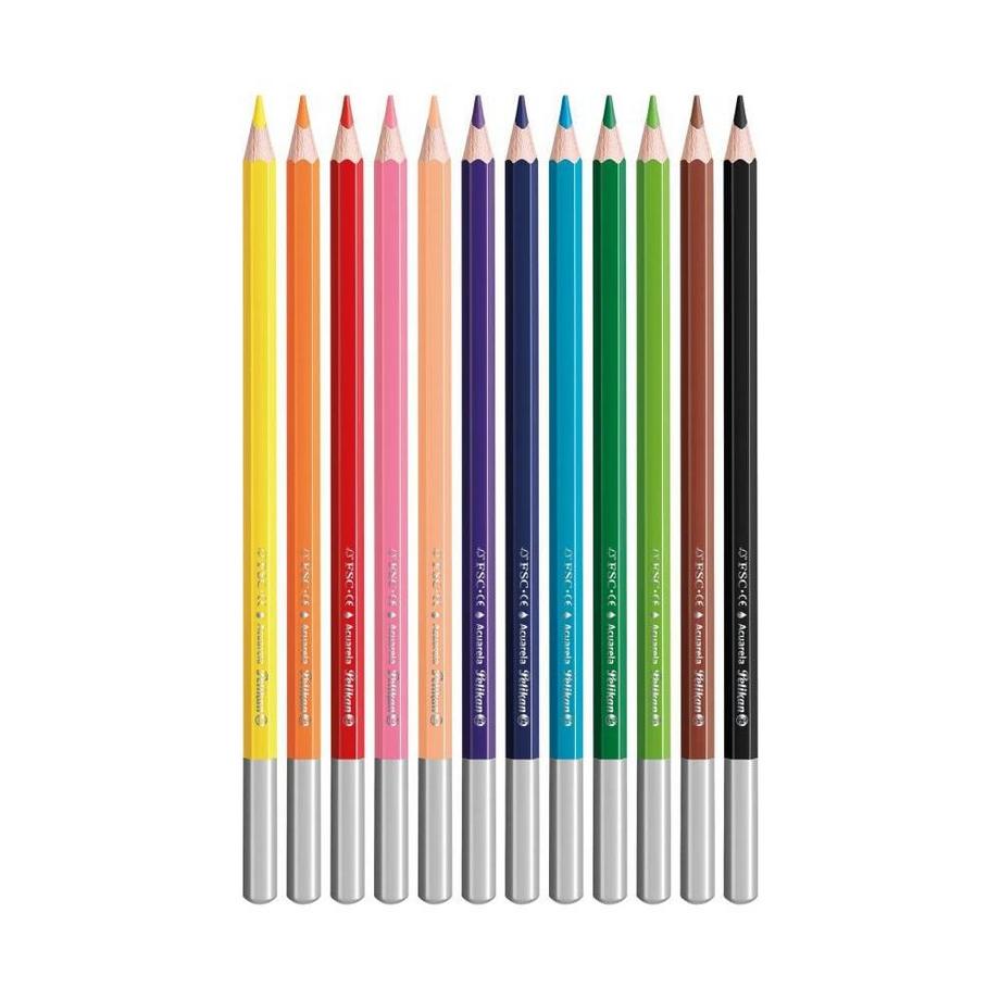 Pelikan PELIKAN Aquarellstifte mit Pinsel 700672 12 Farben  