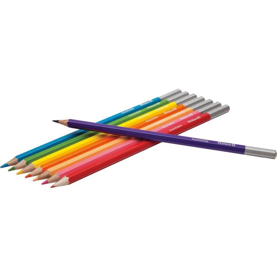 Pelikan PELIKAN Aquarellstifte mit Pinsel 700672 12 Farben  
