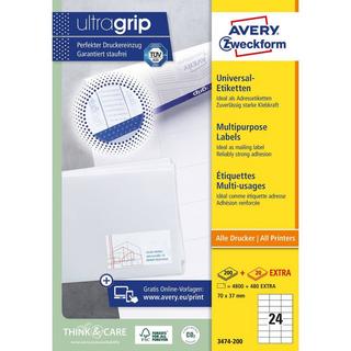 Avery-Zweckform AVERY ZWECKFORM Universaletiketten 70x37mm, 5280 Stk.  