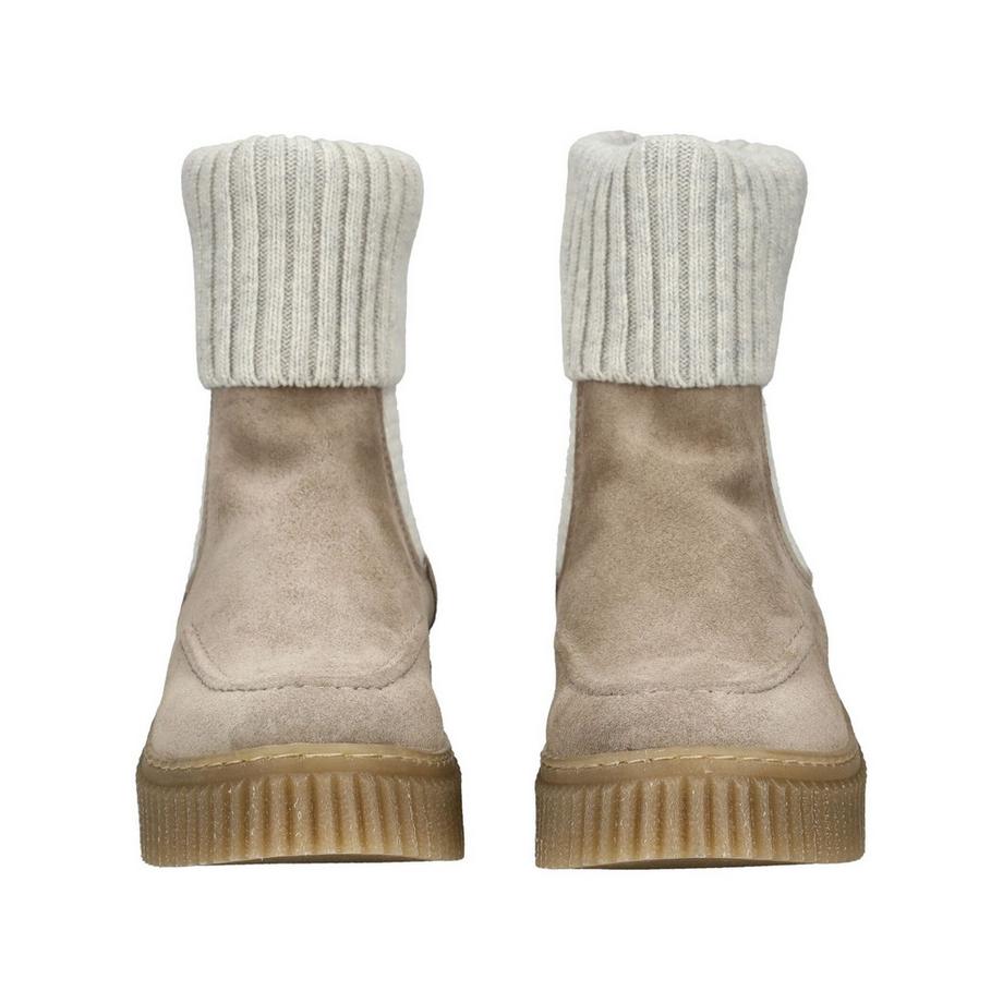 Marc O'Polo Veloursleder Stiefelette mit Strickeinsatz  