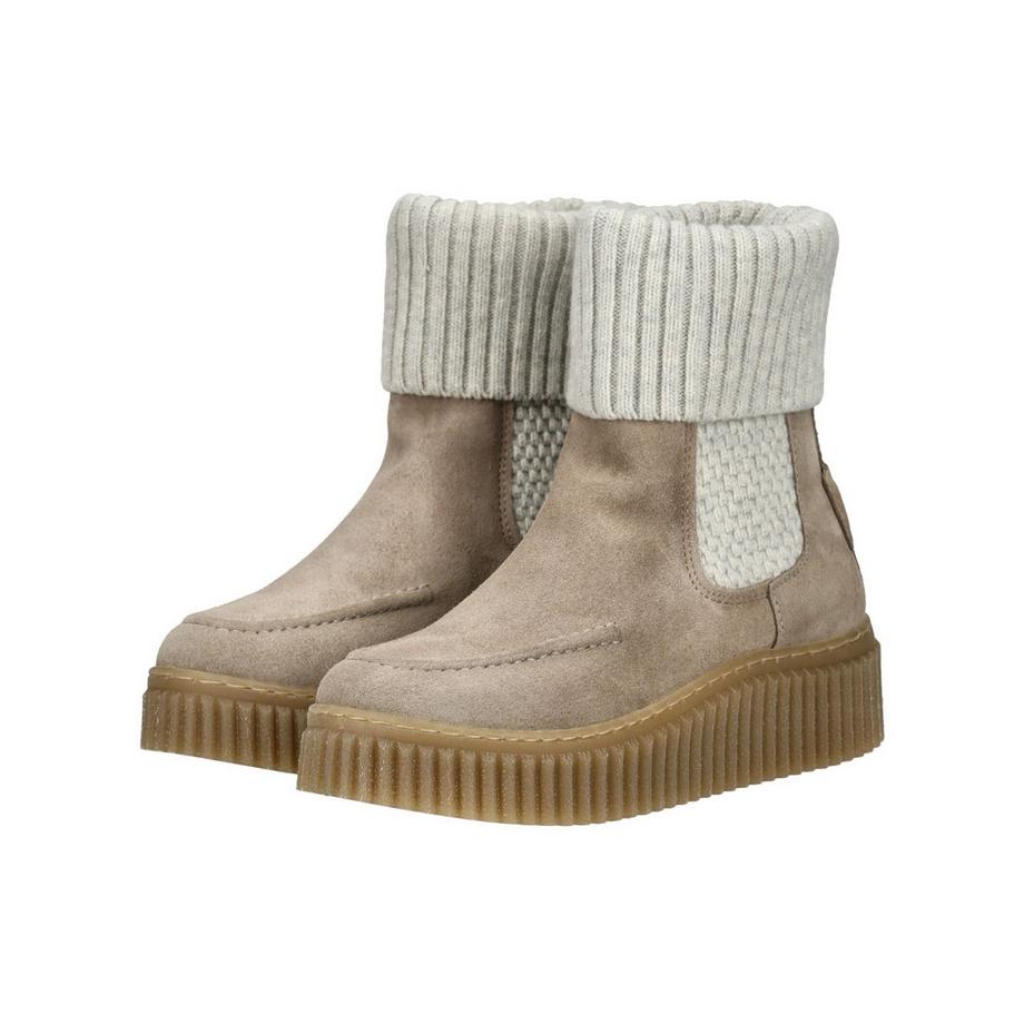 Marc O'Polo Veloursleder Stiefelette mit Strickeinsatz  