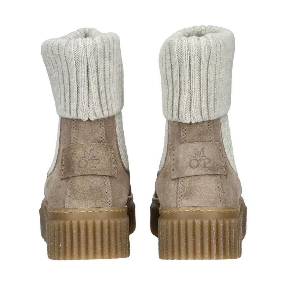 Marc O'Polo Veloursleder Stiefelette mit Strickeinsatz  