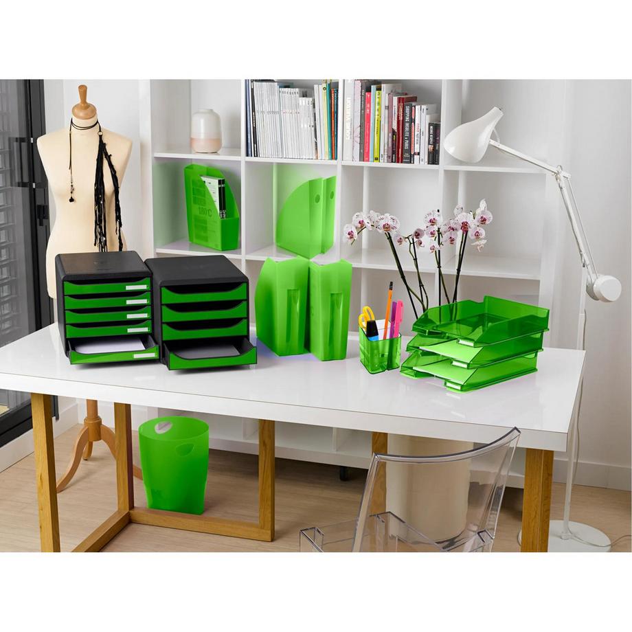 Exacompta Corbeille-à-papier Ecobin Linicolor - x 8  