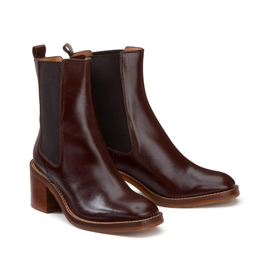 Chelsea-Boots mit breitem Absatz