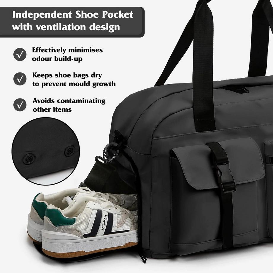 Only-bags.store Sporttasche mit belüftetem Schuhfach und Nassfach  