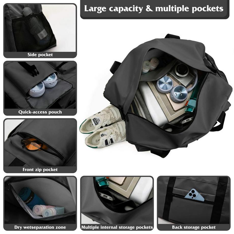 Only-bags.store Sporttasche mit belüftetem Schuhfach und Nassfach  