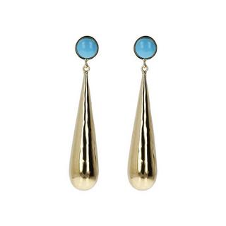 ETRUSCA GIOIELLI  Boucles D'Oreilles Avec De La Pierre Turquoise 