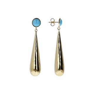 ETRUSCA GIOIELLI  Boucles D'Oreilles Avec De La Pierre Turquoise 