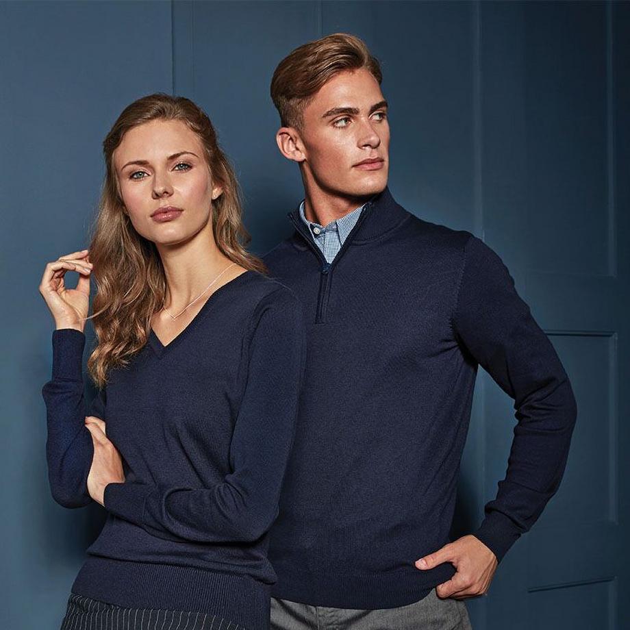 PREMIER V-Ausschnitt Strickpullover  