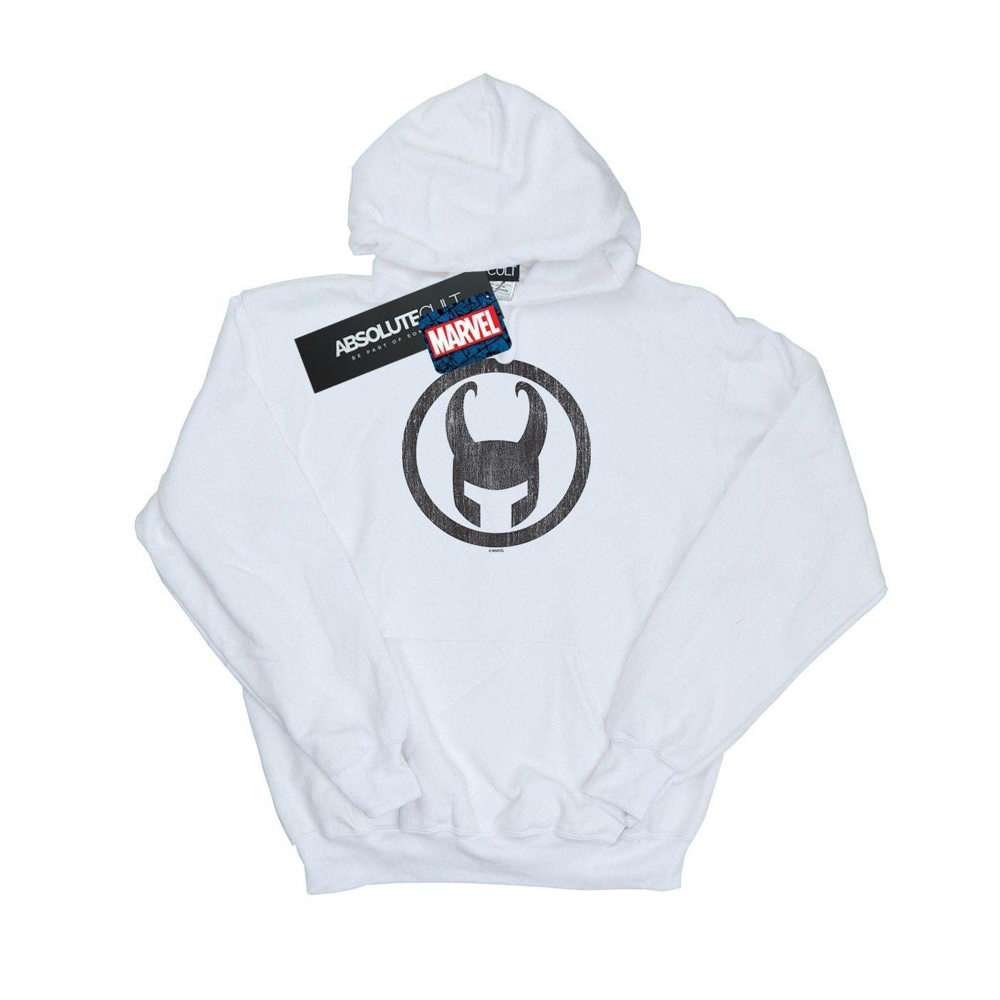 Image of Loki Icon Kapuzenpullover Mädchen Weiss 116
