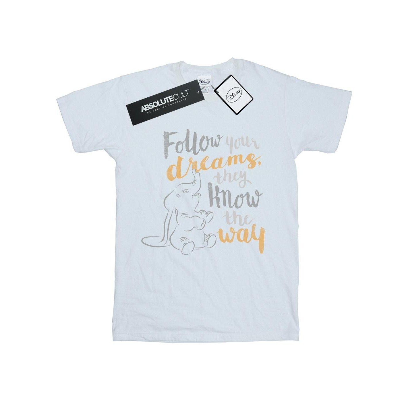 Image of Dumbo Follow Your Dream Tshirt Unisex Weiss 116
