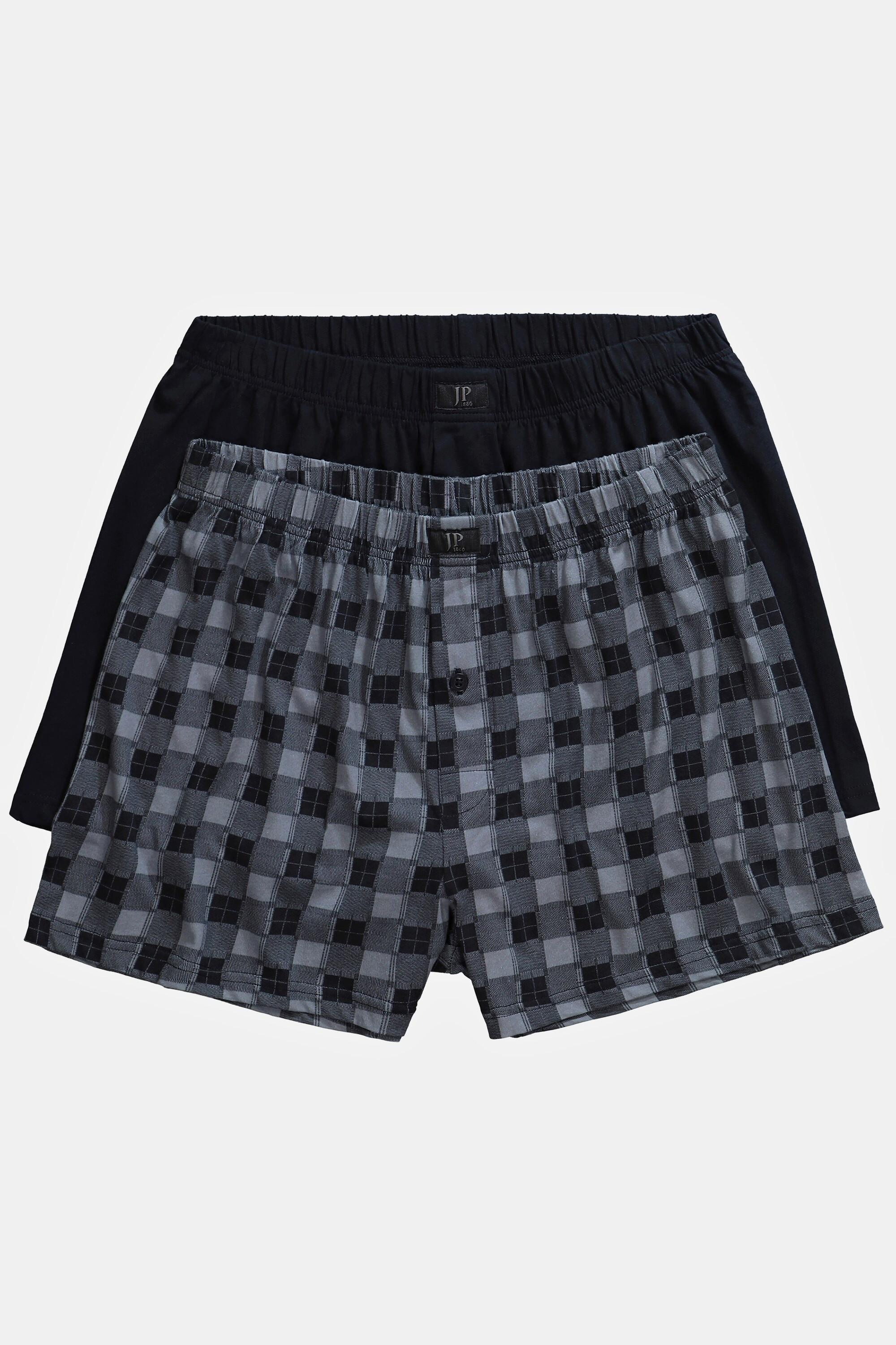 JP1880  Boxershorts, 2er-Pack, Jersey, Mustermix 