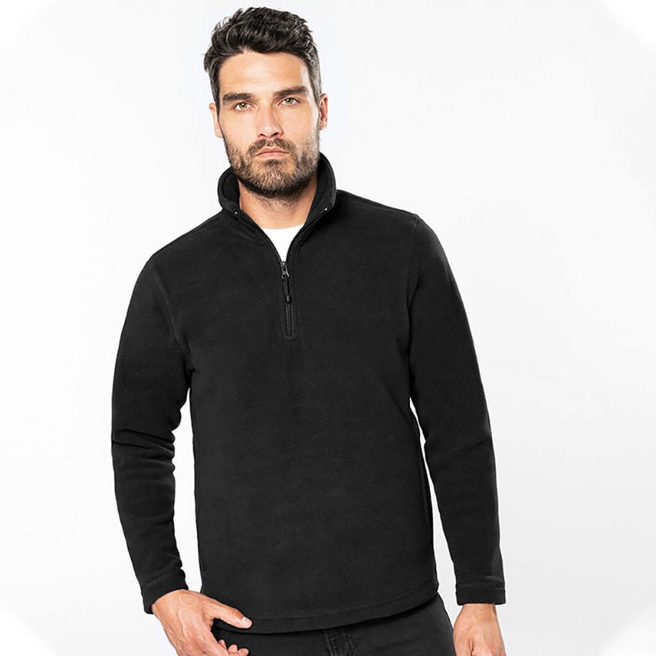 Kariban Maglione In Pile Con Mini Zip  