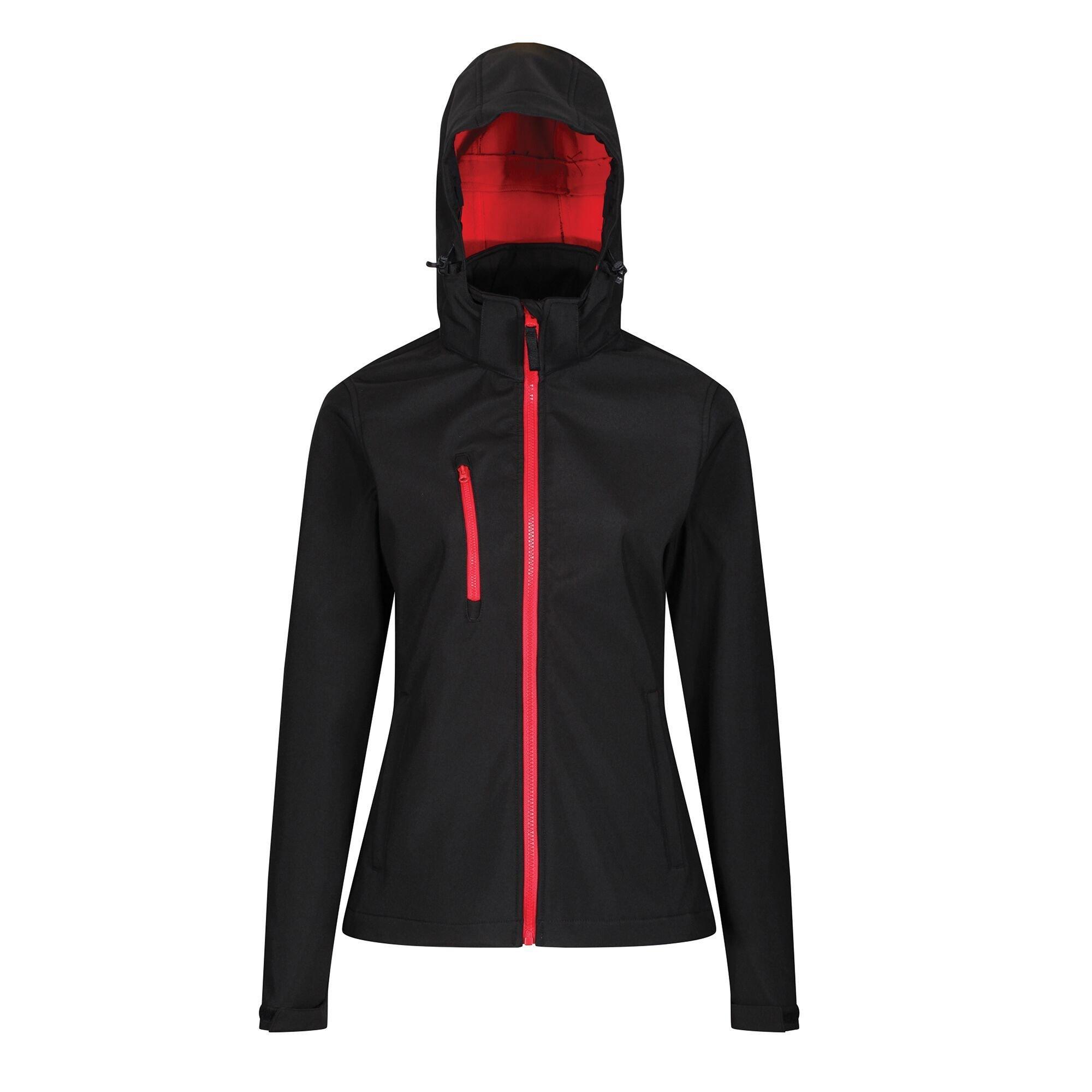 Image of Venturer Soft Shell Jacke Mit Kapuze Damen Schwarz 40