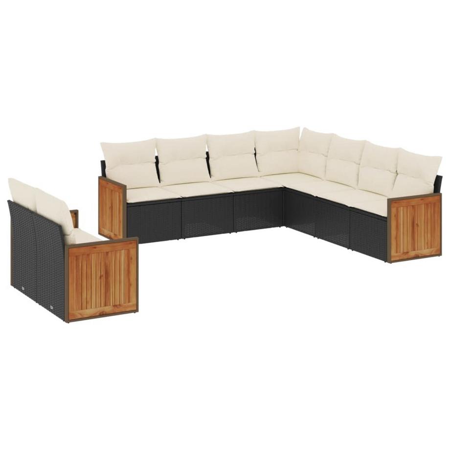 Ensemble de canapés de jardin rotin synthétique
