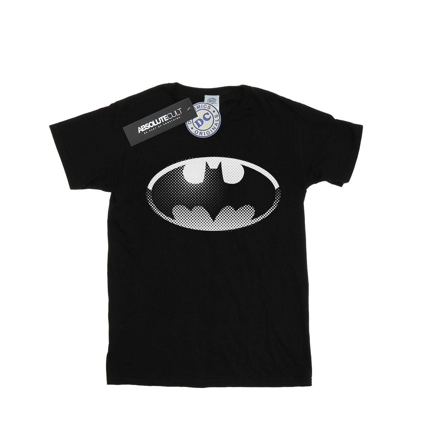 Image of Batman Spot Logo Tshirt Damen Schwarz 3XL