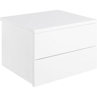 mutoni Table de chevet Rognonas blanche 37x32  