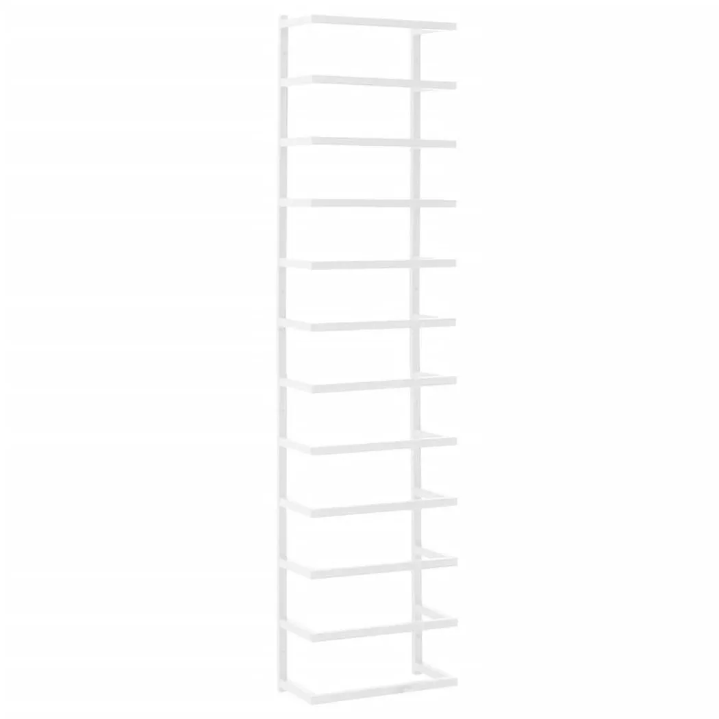 vidaXL Handtuchständer Weiß 24x12x96 cm Stahl