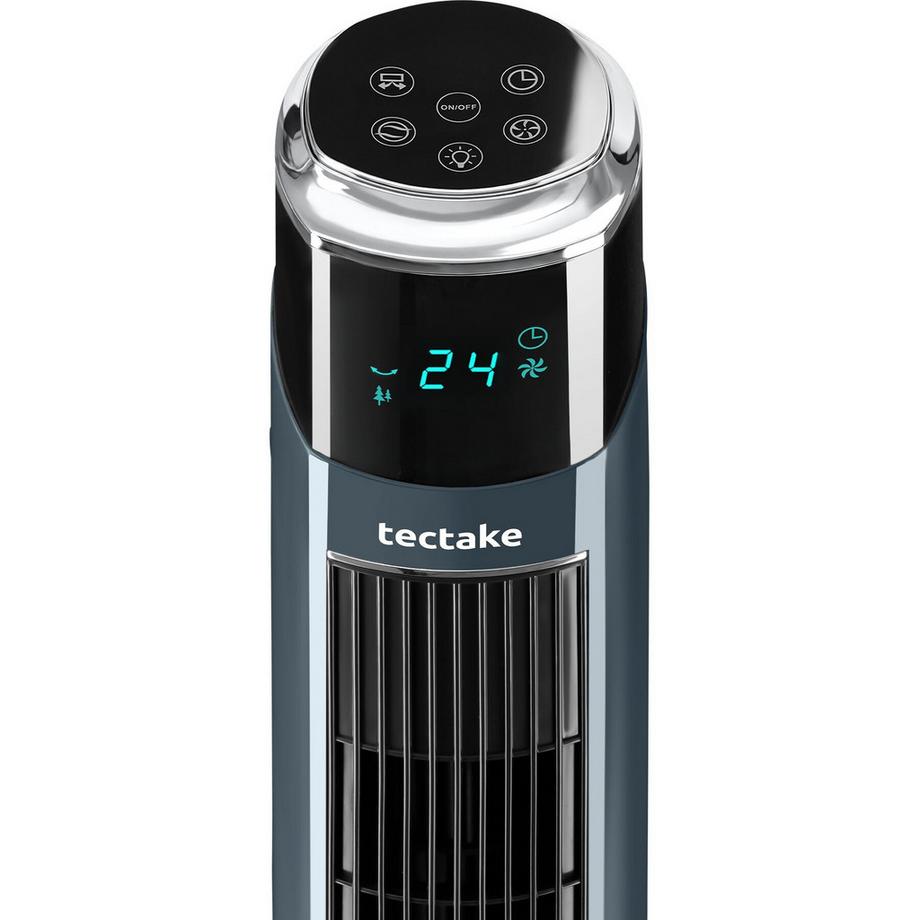 Tectake Ventilateur Colonne Arktis, oscillation, multiples modes, minuterie programmable, écran tactile  