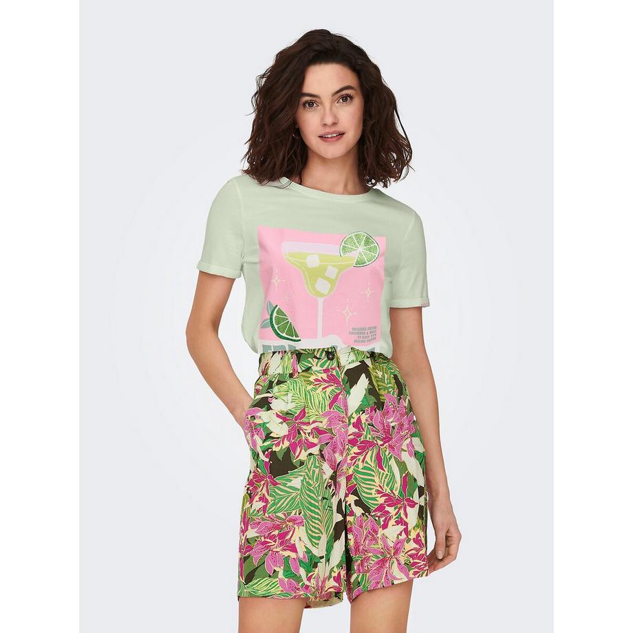 ONLY T-Shirt Imprimé Manches Courtes  