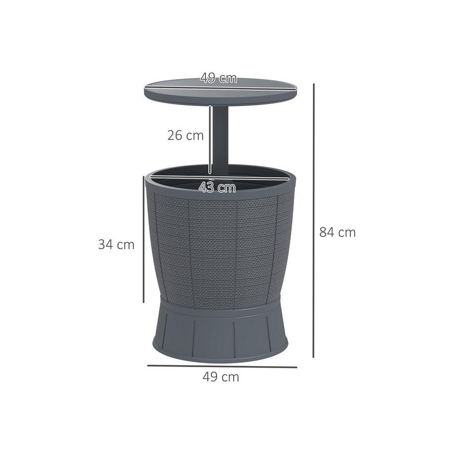 Outsunny table d'appoint  