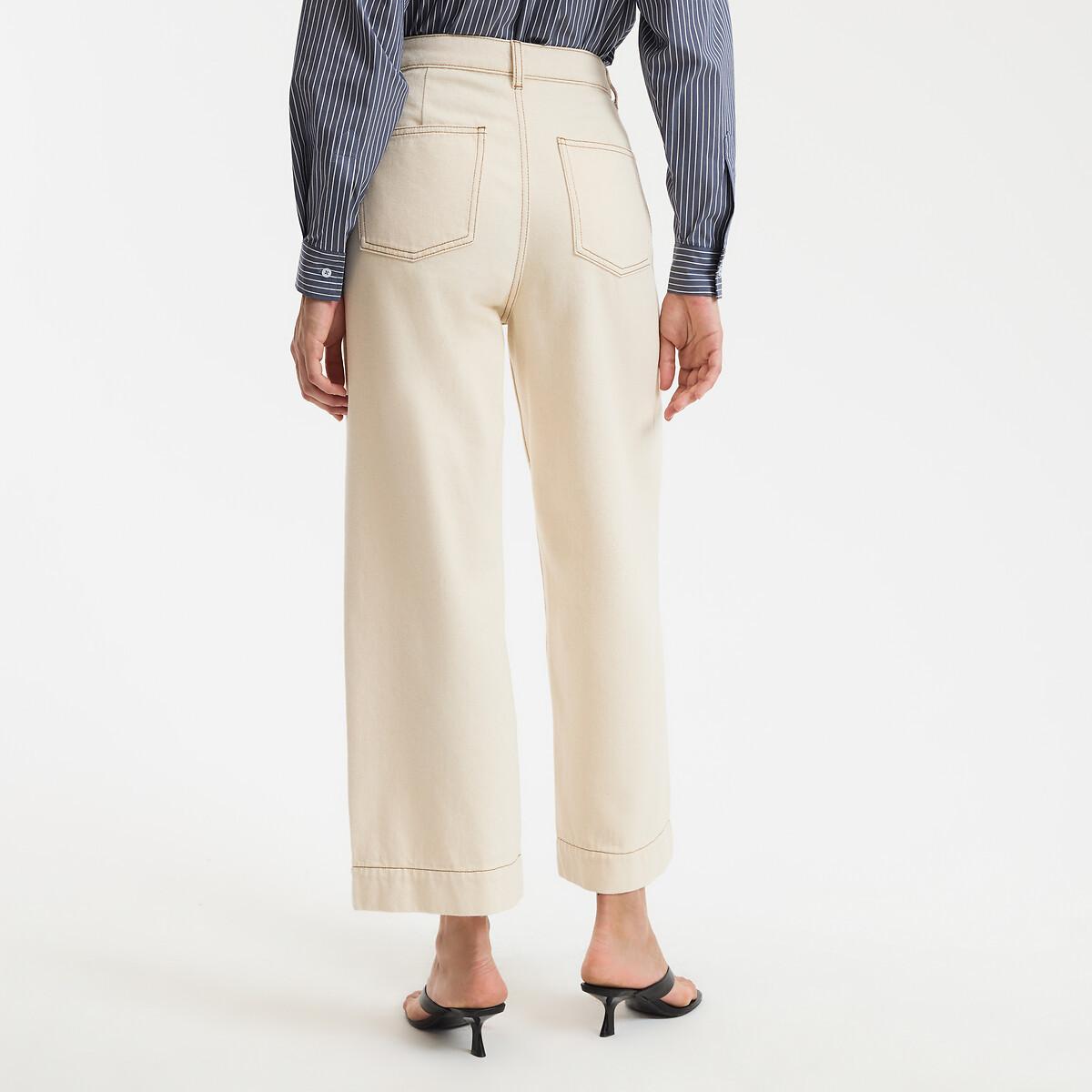 La Redoute Collections Jeans Denim Gamba Larga Lunghezza 7/8  