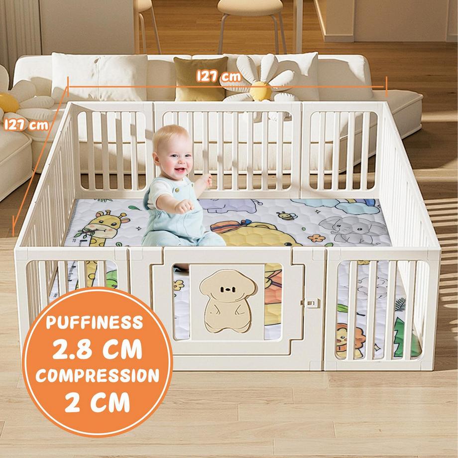 Activity-board  Krabbelmatte für Baby Wasserdichte, verschmutzungsfreie Spielmatte Zusammenklappbar 