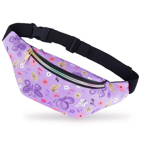 Only-bags.store Kinder Glitzer Sport Bauchtasche mit Lederimitat  