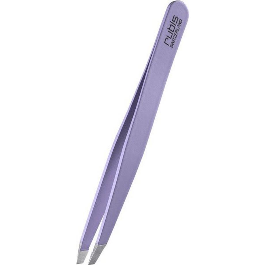 Pinzette schräg, violett, Inox