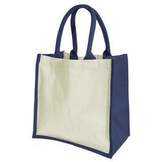 Westford Mill  Midi JuteTasche Shopper Einkaufstasche, 14 Liter (2 StückPackung) 