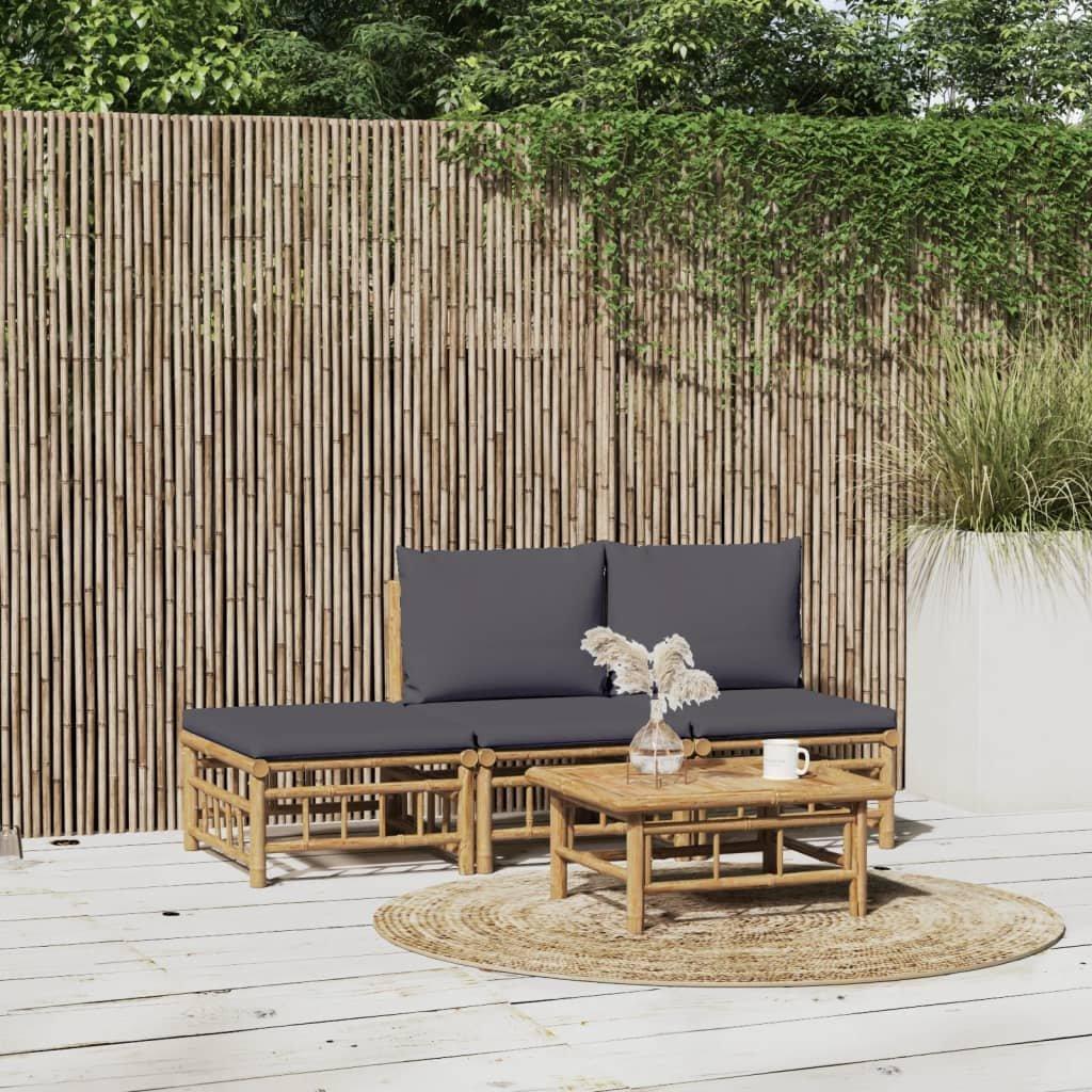 VidaXL Garten lounge set bambus  