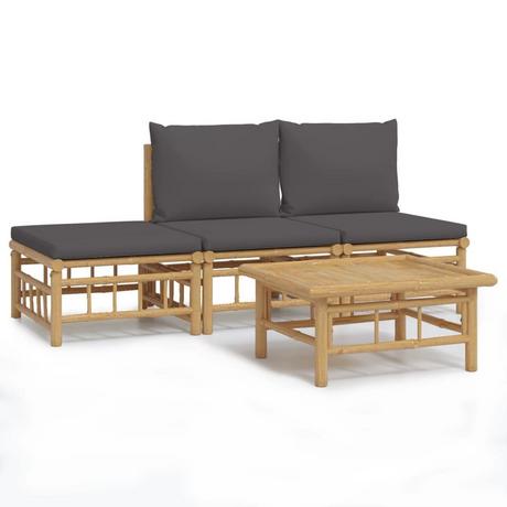 VidaXL Garten lounge set bambus  