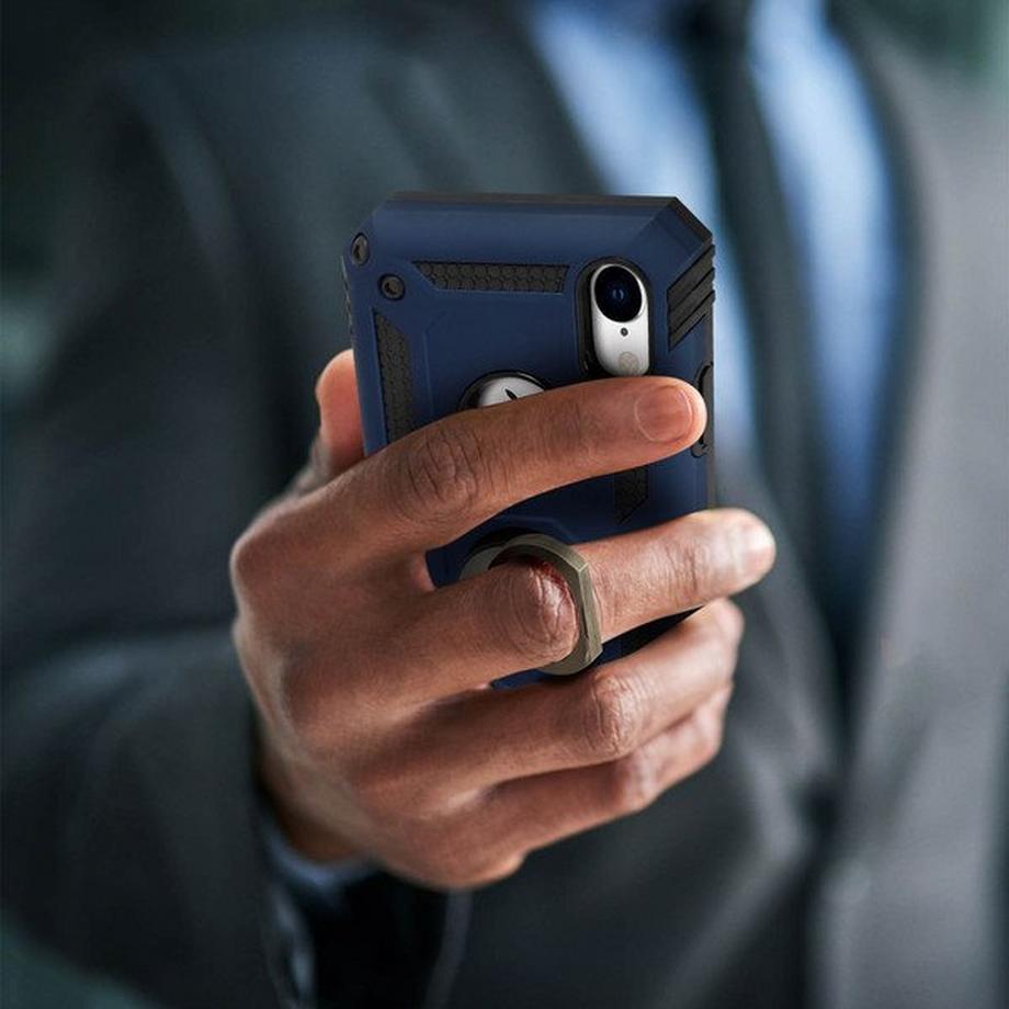 Avizar  Stoßfeste Hülle iPhone XR Dunkelblau 