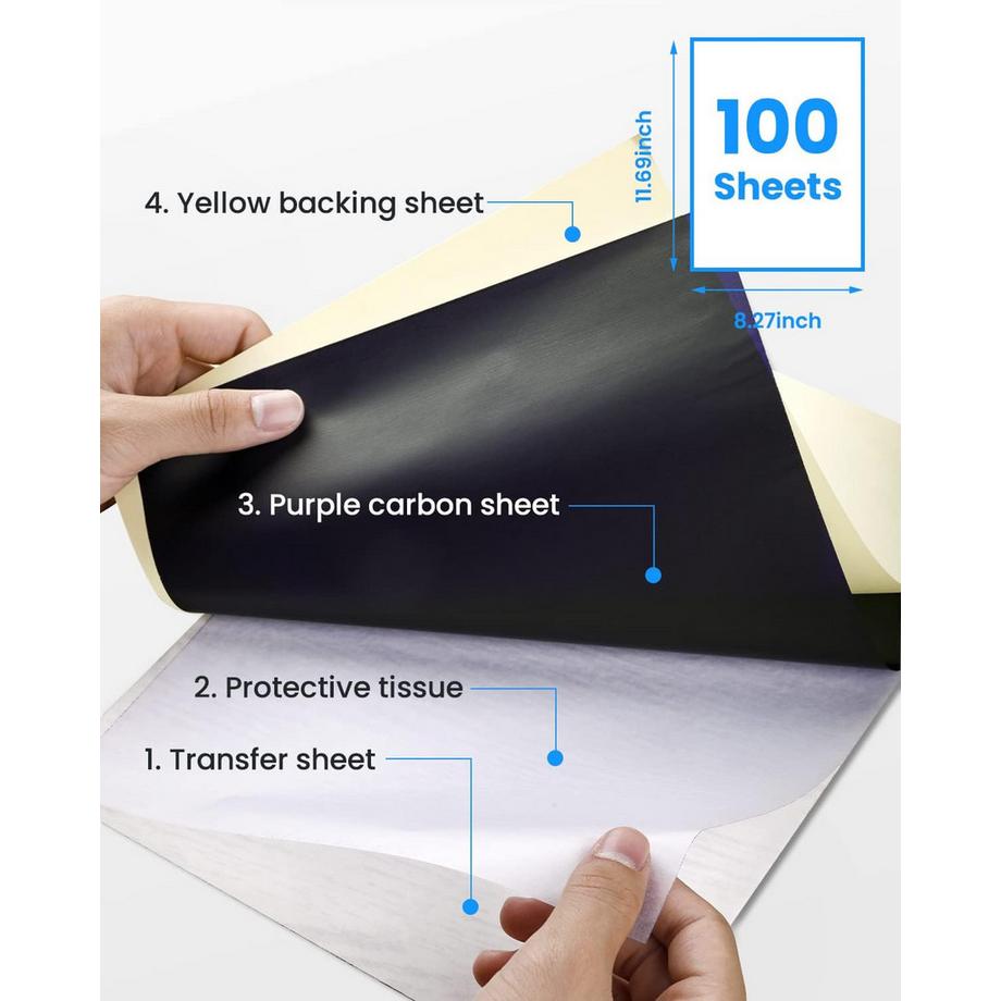 Phomemo Tattoo-Transferpapier für M08F/TP81/TP83/TP87 Tattoo-Drucker  