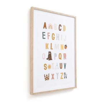 Alphabet-Poster Ally mit Rahmen