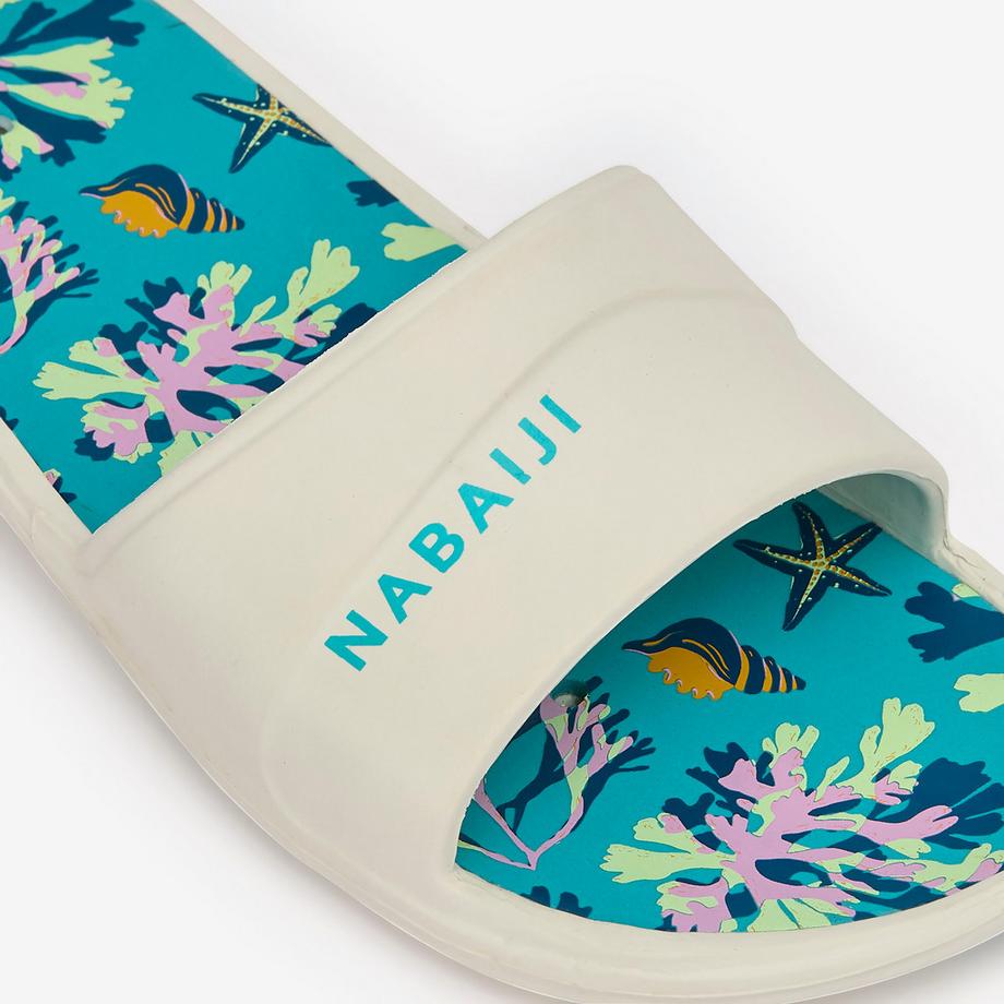 NABAIJI Slap 500 Print Sandales De Piscine Enfants  