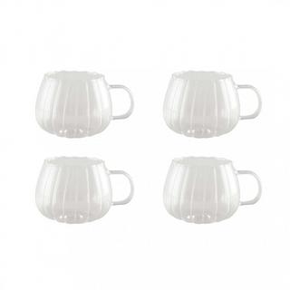 Aulica TASSES A THE EN VERRE - LOT DE 4  