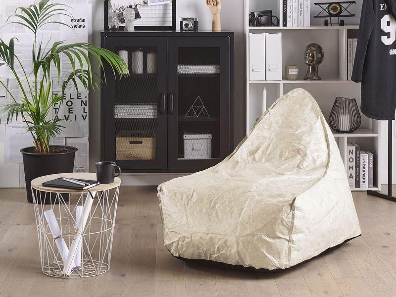 Beliani Pouf poire en Matière synthétique Traditionnel DROP  