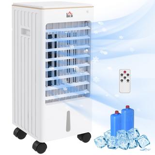 HOMCOM Climatisation mobile, Réfrigération, ABS, Blanc  