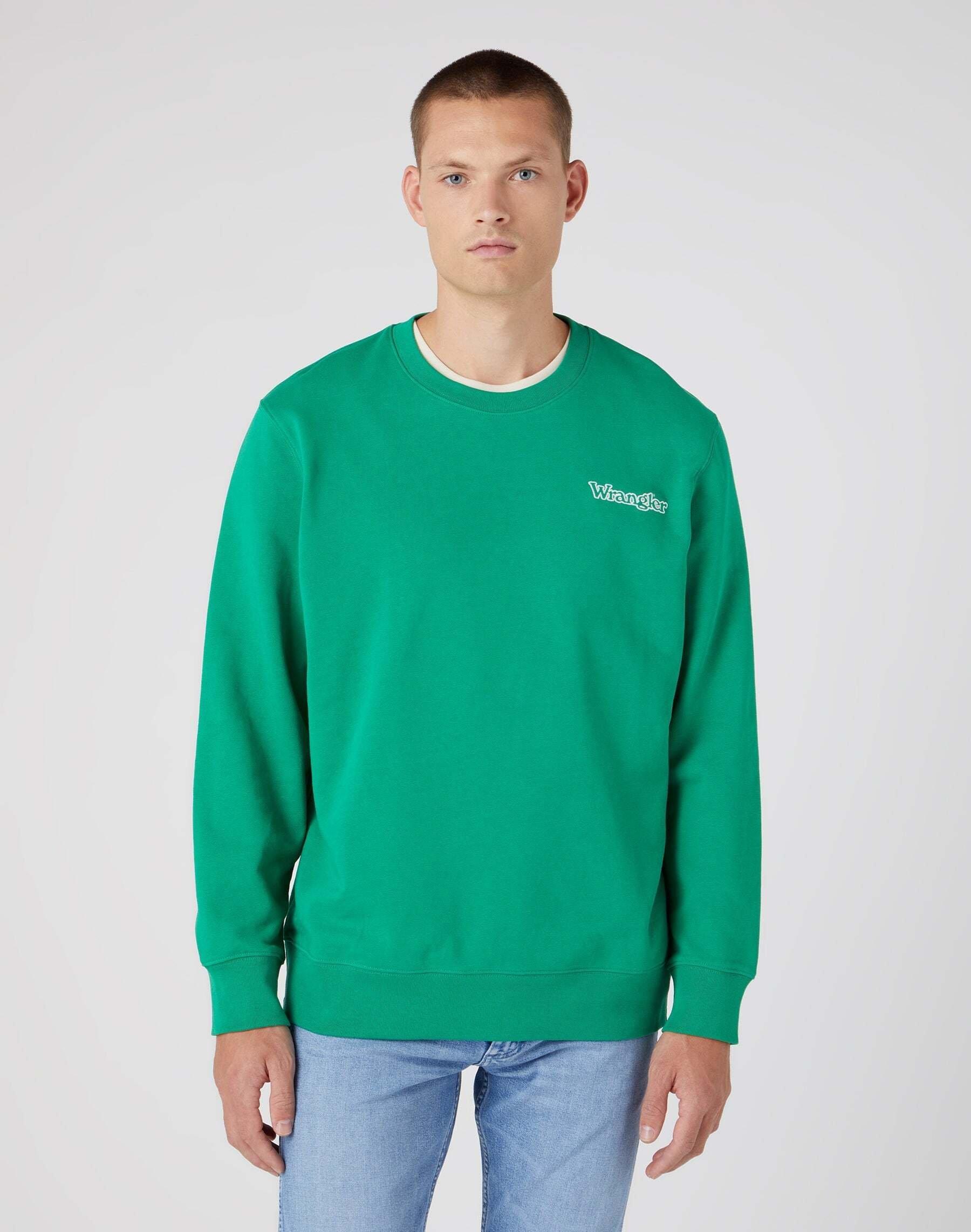 Image of Sweatshirts Graphic Crew Herren Grün M