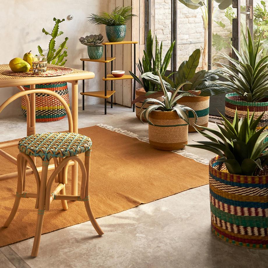 La Redoute Intérieurs Panier multicolore en herbier  