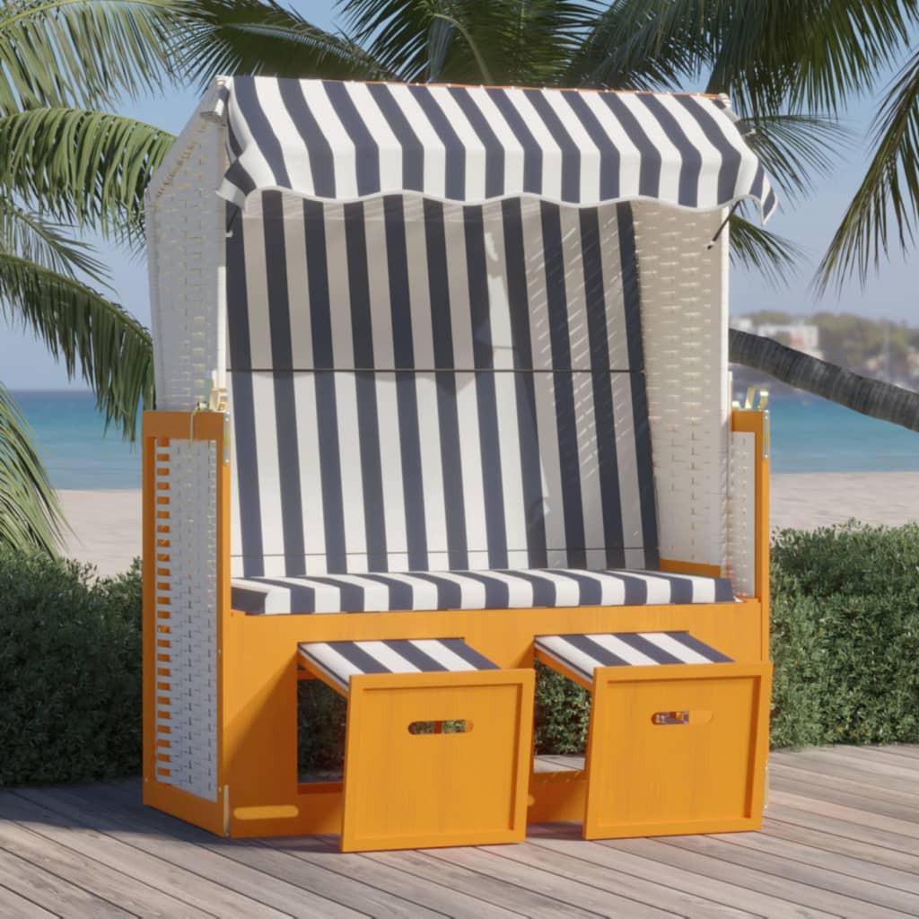 VidaXL Strandkorb poly-rattan  