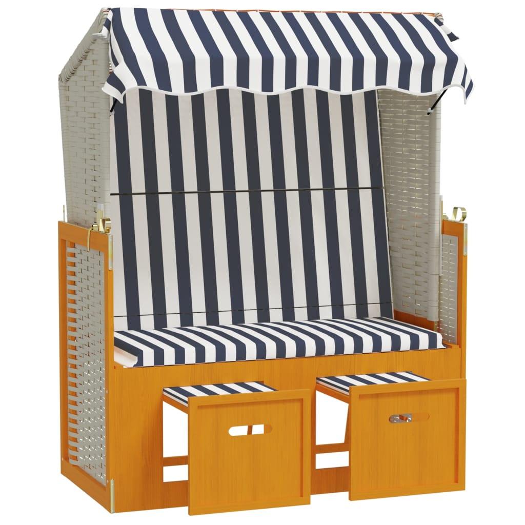 VidaXL Strandkorb poly-rattan  