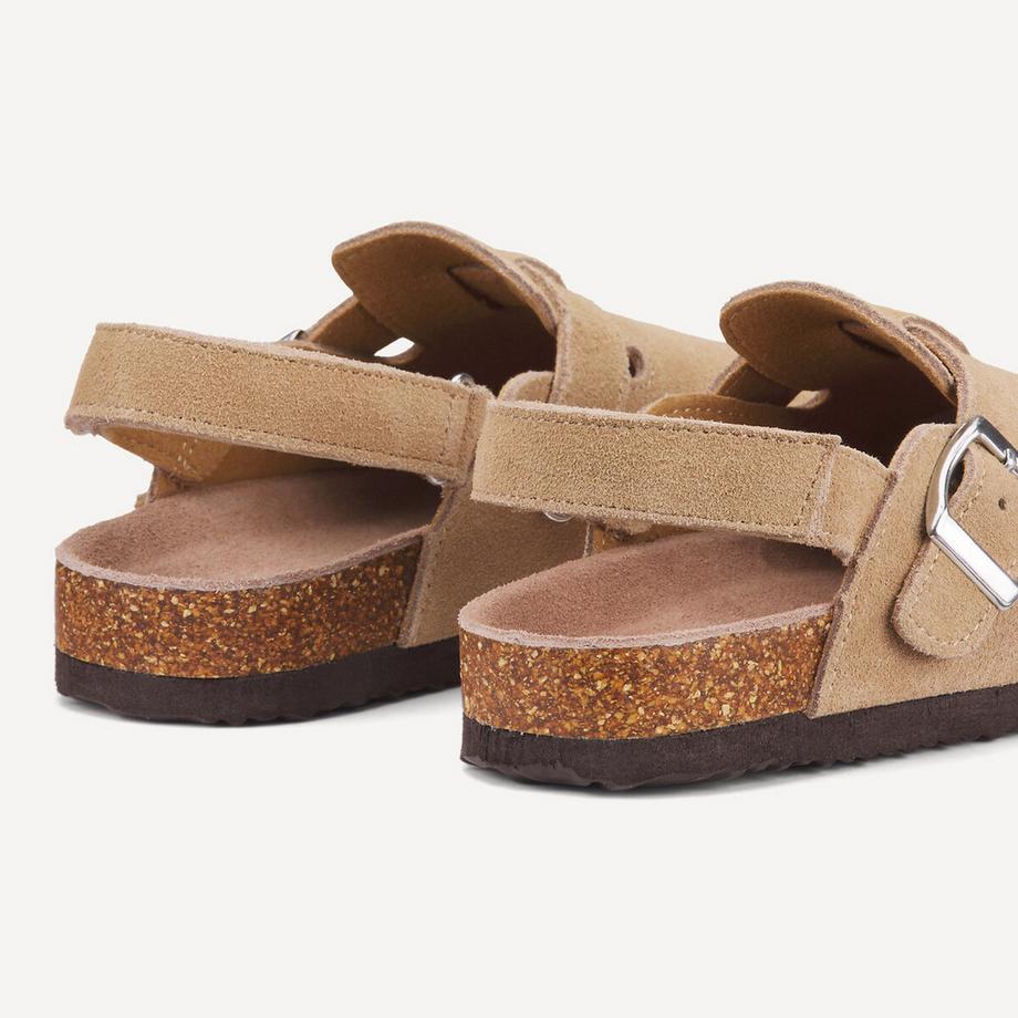 La Redoute Collections Clogs en cuir à scratch Mules en cuir à scratch 