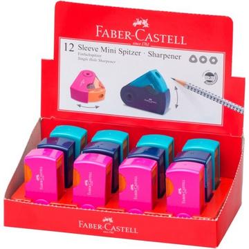 FABER-CASTELL Spitzer Sleeve Mini 182714 div. Farben ass. 1 Stück