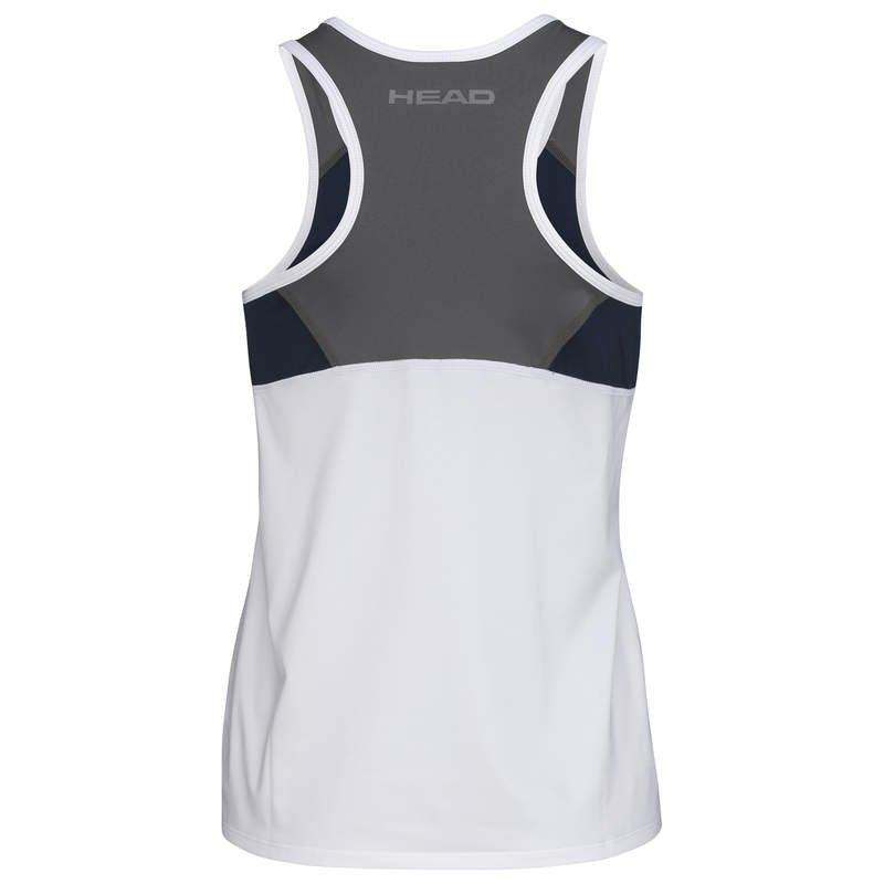 Head  Club Tank Top G weiss/dunkelblau 